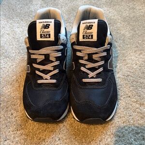 New Balance 574 Black and Gray Sneakers